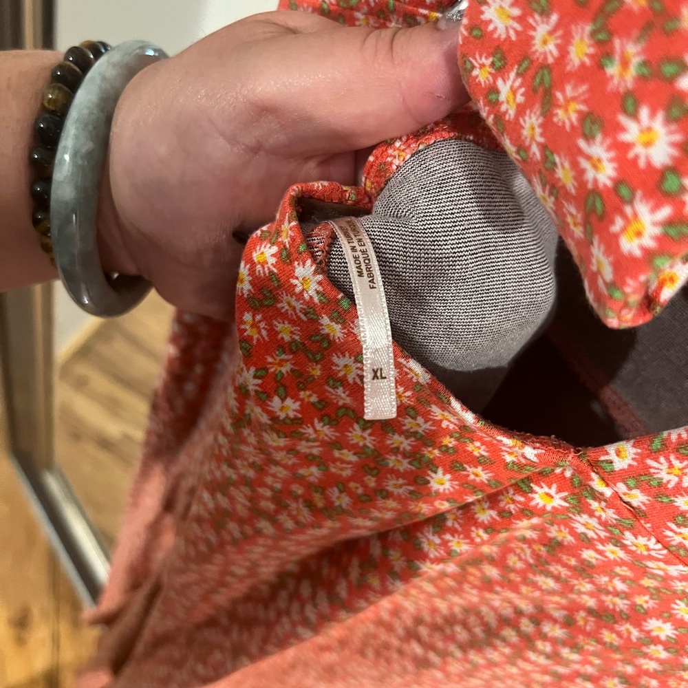 Free People Red Floral Maxi Dress - Picture 3 of 5